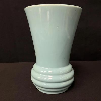 Vintage Aqua Blue McCoy Vase