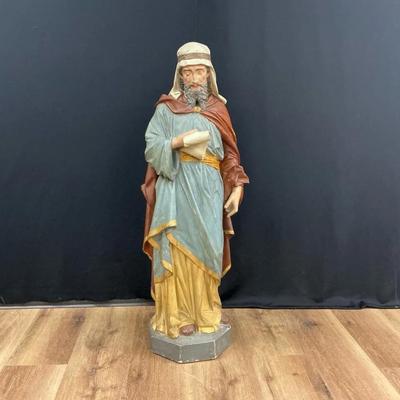 Terracotta King Melchior Statue With Solid Base 