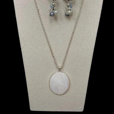 Silver Tone And Faux Pearl Jewelry 