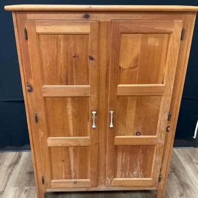 Gold Trimmed Storage Cabinet