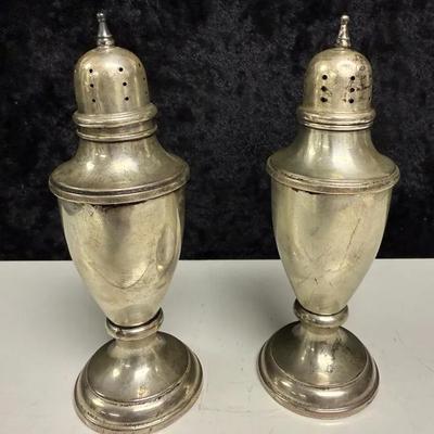 vintage Empire Sterling Salt And Pepper Shakers 