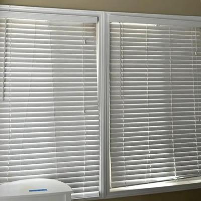 Six Sets of Faux Wood Window and Door Blinds with 2-Inch Slats