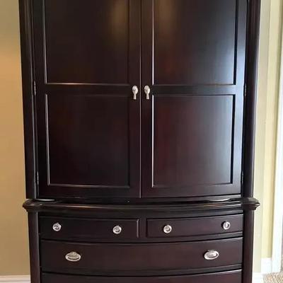 Wooden Entertainment Center / Armoire