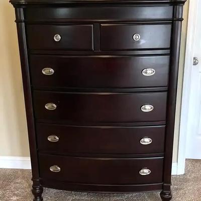 Six-Drawer Wooden Chest
