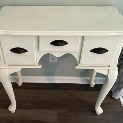 Side Table with Three Drawers