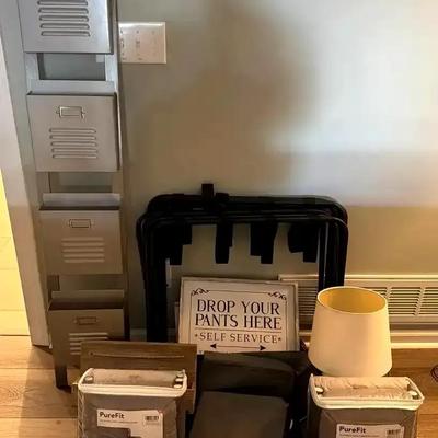 Home Décor Collection Featuring Couch Covers, Lamp & Accent Pieces