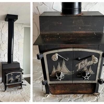 Fisher "Grandma Bear" Wood Stove with Chimney Section