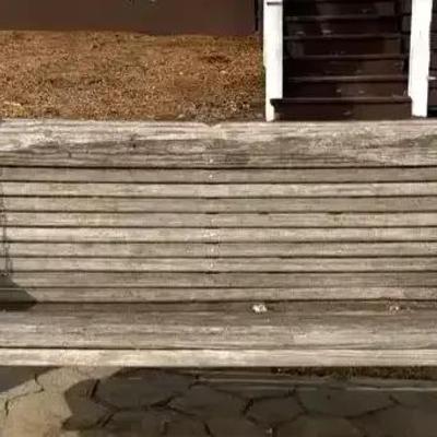 Wood Rocking Outdoor Bench