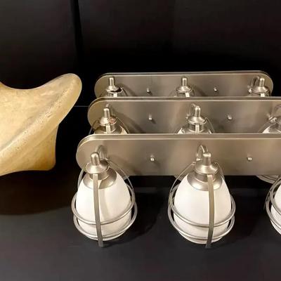 Bathroom Vanity Light Fixtures and Overhead Ceiling Light