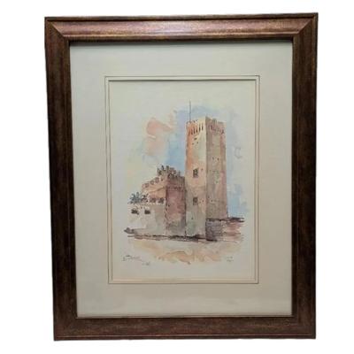 Signed And Numbered Watercolor, 23" X 19"