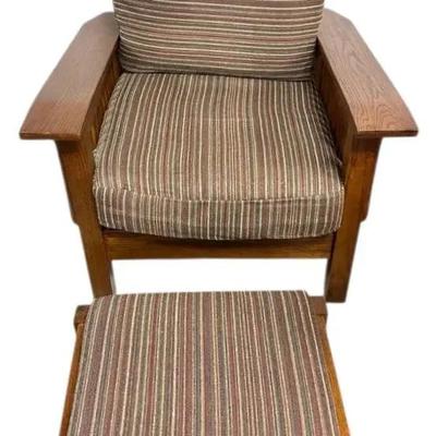 Missionary Style Adjustable Chair & Footrest 