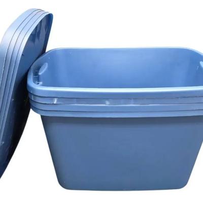 4 Sterilite 18 Gallon Totes With Lids 