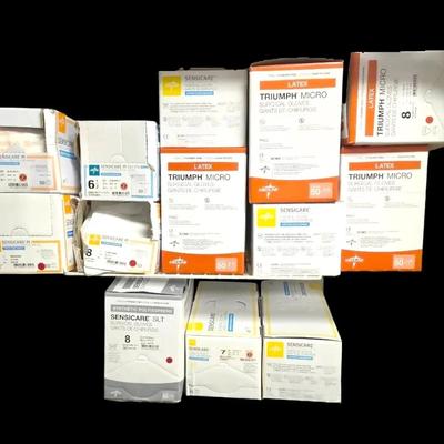 Latex & Synthetic Surgical Gloves - Various Sizes