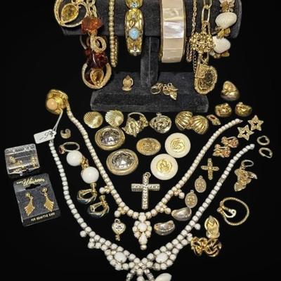 Gold Toned Clip-on Earrings, Bangles And More!