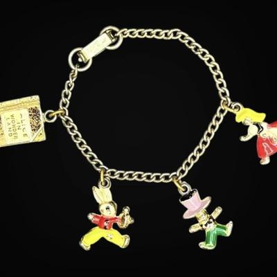 1950s Children’s “Alice In Wonderland” Charm Bracelet 