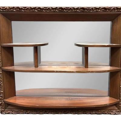 Windsor Mid-Century Curio Shadow Box Wall Mirror, Dated 1956