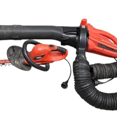 Black And Decker Electric Blower & Hedgehog 24" Hedge Trimmer