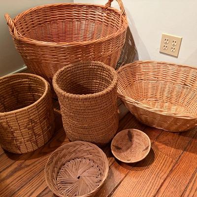 Woven Baskets in Various Sizes and Designs
