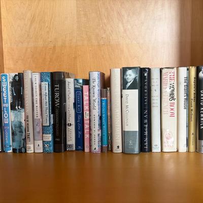 Bookshelf Lot Featuring Fiction and Non-Fiction Titles by Various Authors