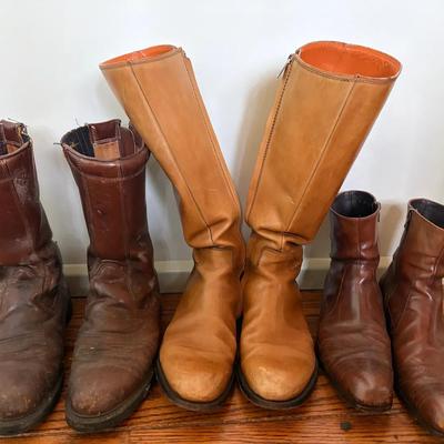 Leather Boots by Roadman, Etro, and Prada