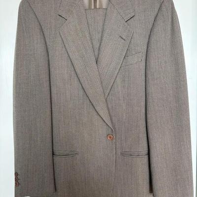 Ermenegildo Zegna Suit with Houndstooth Pattern, Made in Switzerland