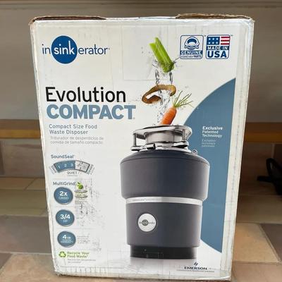 InSinkErator Evolution Compact Garbage Disposal Unit in Original Box