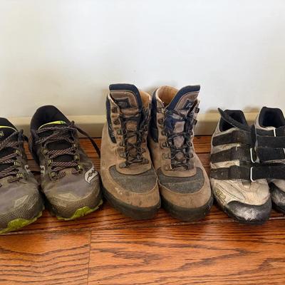 Men’s Shoes Including Saucony, Vasque, and Shimano