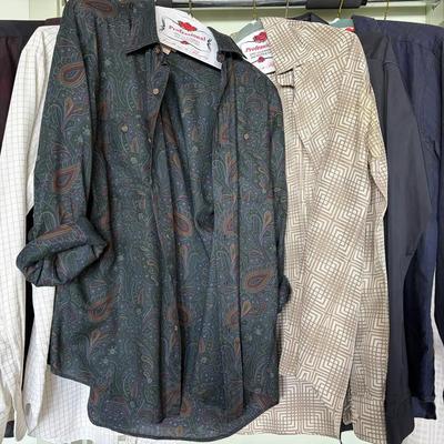 Designer Men’s Button-Up Shirts from Various Brands