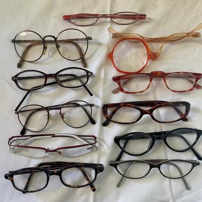 Vintage and Modern Eyeglass Frames Including Charles Jourdan and Oval Tatum Design