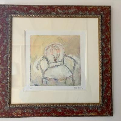 Maria Mayr's 'The Chair" with Original Bill of Sale