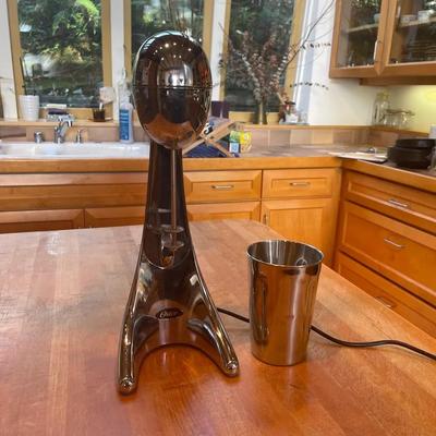 Oster Chrome Milkshake Mixer with Mixing Cup
