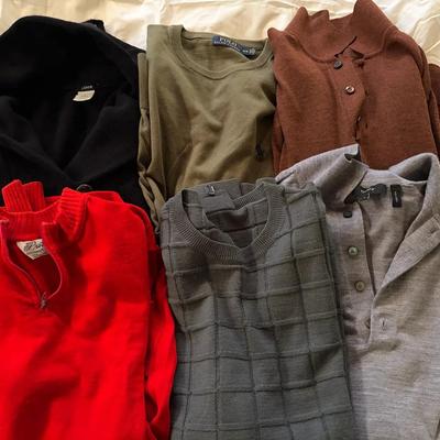 Sweaters by Various Designers Including J. Crew, Ralph Lauren, and Armani