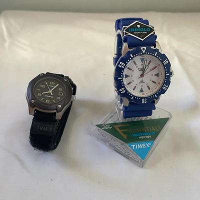 Two Timex Watches Featuring Indiglo Night-Light and Essentials Packaging
