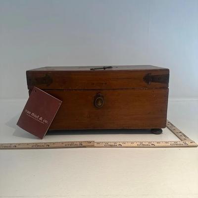 Van Thiel & Co “The Great Hardware Box” Wooden Document Box w/ Key