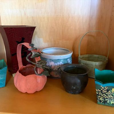 Decorative Planters and Vases in Assorted Materials and Designs