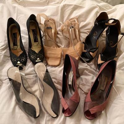 Heeled Shoes in Various Styles and Materials
