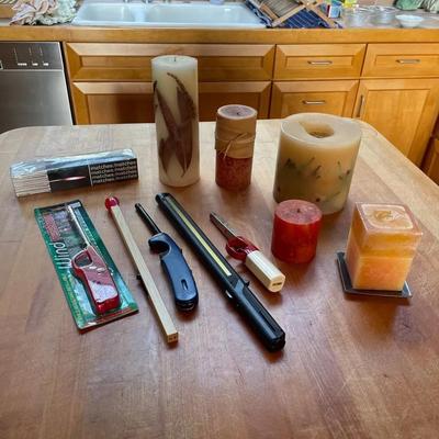 Candles and Lighting Accessories Lot