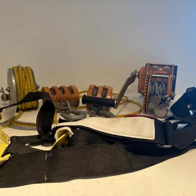 Mechanical Blocks, Rope, and Safety Harness Components