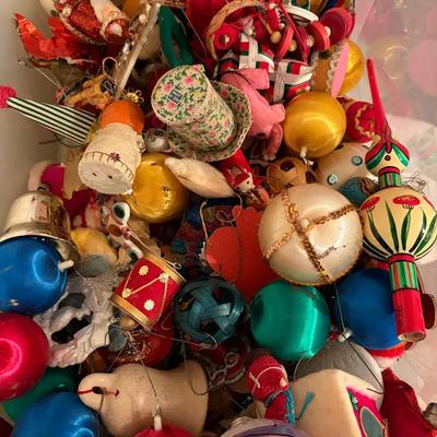 Holiday Tree Ornaments in Various Materials