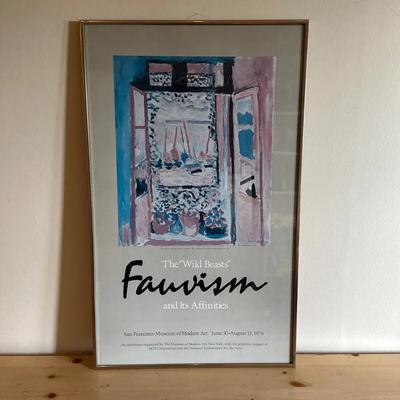 Framed Poster for ‘Fauvism and Its Affinities’ Exhibition, 1976