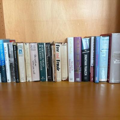 Fiction and Non-Fiction Hardcover Books with Dust Jackets