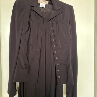 Black Two-Piece Ensemble by G Gallery, Made in France