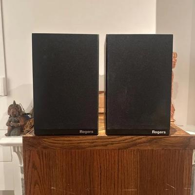 Rogers Studio Monitors with Woodgrain Cabinets