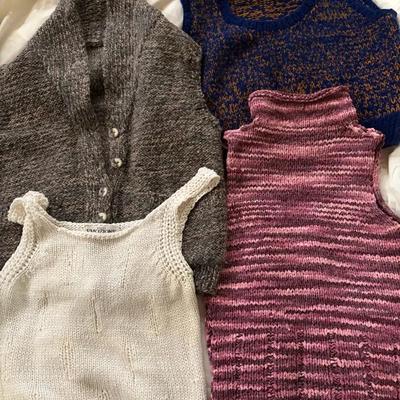 Knitted and Crocheted Sweaters and Tank Tops