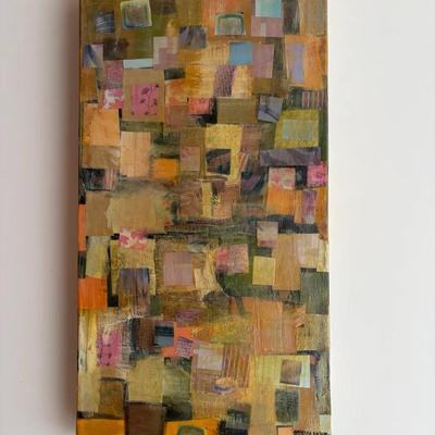 Mixed-Media Abstract Collage by Barbara Ekno, 2006