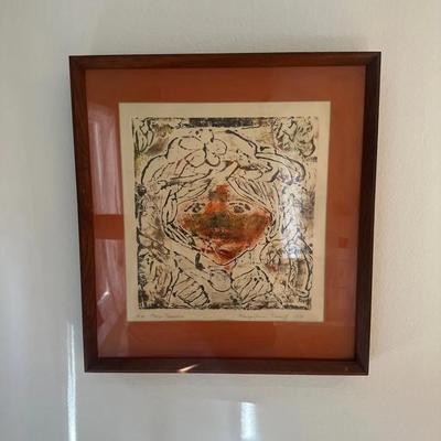 Framed 1970 Mary Ann Nanet Print Titled ‘Mary Poppins'