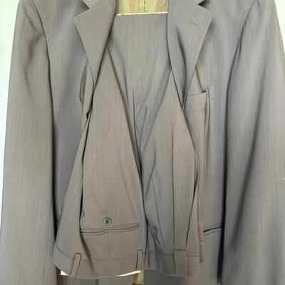 Men’s Two-Piece Suit Made in Italy, Gray Fabric