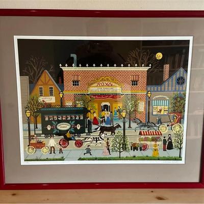Downtown Saturday Night Limited Edition Artist Proof Lithograph by Jane Wooster Scott