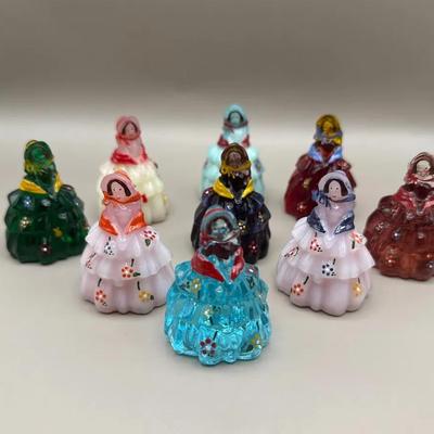 Vintage Boyd’s Art Glass - Nancy Dolls Set Of 9