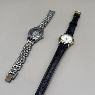 Two Vintage Watches - Disney Silver Tone Link And Rumour Leather Like Band
